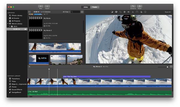 imovie mac movie editing software